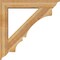 Ekena Millwork Balboa Traditional Rough Sawn Bracket w/ Offset Brace, Western Red Cedar, 8"W x 46"D x 46"H BKT0806X46X46BOA01RWR - alternate 3